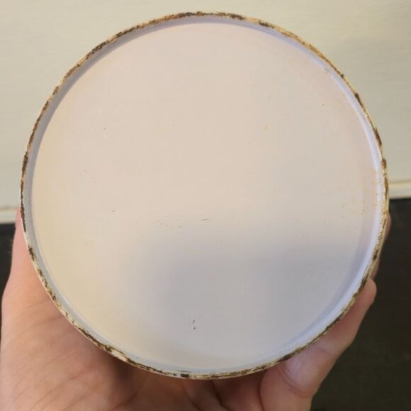 Blue Willow Tin Canister with Lid Blue & White Chinoiserie Kitchen Storage, Vint - Picture 7 of 13